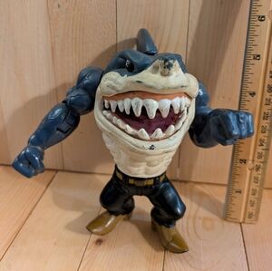 1994 Vintage Street Sharks Action Figure - Blue and White Toy Ripster 6 Inch